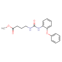 Chemical structure of methyl 4-{[(2-phenoxyphenyl)carbamoyl]amino}butanoate - CSSB00246094878