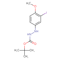 Chemical structure of N'-(3-iodo-4-methoxyphenyl)(tert-butoxy)carbohydrazide - CSSB21331811124
