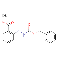 Chemical structure of methyl 2-({[(benzyloxy)carbonyl]amino}amino)benzoate - CSSB21332336226