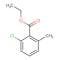 Chemical structure of ethyl 2-chloro-6-methylbenzoate - CSSB00000082657