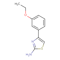 Chemical structure of 4-(3-ethoxyphenyl)-1,3-thiazol-2-amine - CSSB00010004836