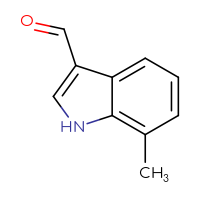 Chemical structure of 7-methyl-1H-indole-3-carbaldehyde - CSSB00000040139