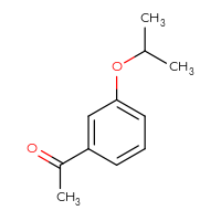 Chemical structure of 1-[3-(propan-2-yloxy)phenyl]ethan-1-one - CSSB00000171658