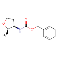 Chemical structure of benzyl N-[(2R,3R)-2-methyloxolan-3-yl]carbamate - CSSB00113624832