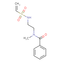 Chemical structure of N-(2-ethenesulfonamidoethyl)-N-methylbenzamide - CSSB21332126527