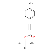 Chemical structure of tert-butyl 3-(4-methylphenyl)prop-2-ynoate - CSSB00102715002