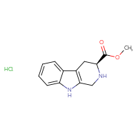 Chemical structure of methyl (3S)-1H,2H,3H,4H,9H-pyrido[3,4-b]indole-3-carboxylate hydrochloride - CSSB00025707702