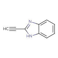Chemical structure of 2-ethynyl-1H-1,3-benzodiazole - CSSB00000146169