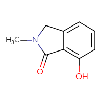 Chemical structure of 7-hydroxy-2-methyl-2,3-dihydro-1H-isoindol-1-one - CSSB00010665356