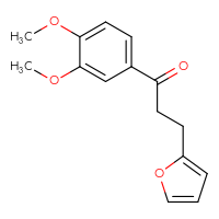 Chemical structure of 1-(3,4-dimethoxyphenyl)-3-(furan-2-yl)propan-1-one - CSSB00001319362