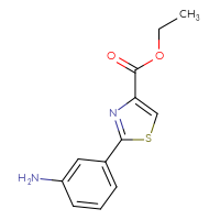 Chemical structure of ethyl 2-(3-aminophenyl)-1,3-thiazole-4-carboxylate - CSSB00001310167