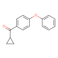 Chemical structure of cyclopropyl(4-phenoxyphenyl)methanone - CSSB00000425737