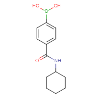 Chemical structure of [4-(cyclohexylcarbamoyl)phenyl]boronic acid - CSSB00000040495