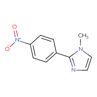 Chemical structure of 1-methyl-2-(4-nitrophenyl)-1H-imidazole - CSSB00000142997