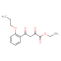 Chemical structure of ethyl 2,4-dioxo-4-(2-propoxyphenyl)butanoate - CSSB21495892634