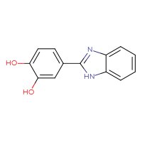 Chemical structure of 4-(1H-1,3-benzodiazol-2-yl)benzene-1,2-diol - CSSB00000388088