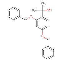 Chemical structure of 2-[2,4-bis(benzyloxy)phenyl]propan-2-ol - CSSB20621662422