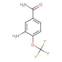 Chemical structure of 3-amino-4-(trifluoromethoxy)benzamide - CSSB00012349477