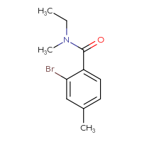Chemical structure of 2-bromo-N-ethyl-N,4-dimethylbenzamide - CSSB00013046640