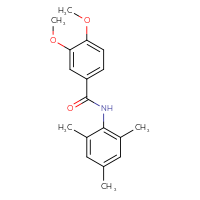 Chemical structure of 3,4-dimethoxy-N-(2,4,6-trimethylphenyl)benzamide - CSSB00027989680