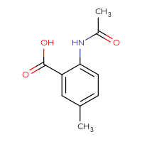 Chemical structure of 2-acetamido-5-methylbenzoic acid - CSSB00011222694