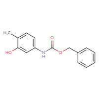 Chemical structure of benzyl N-(3-hydroxy-4-methylphenyl)carbamate - CSSB00015038401