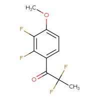 Chemical structure of 1-(2,3-difluoro-4-methoxyphenyl)-2,2-difluoropropan-1-one - CSSB02148845777