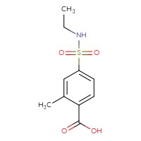 Chemical structure of 4-(ethylsulfamoyl)-2-methylbenzoic acid - CSSB00014736352