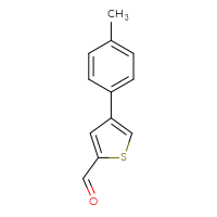 Chemical structure of 4-(4-methylphenyl)thiophene-2-carbaldehyde - CSSB00000050777