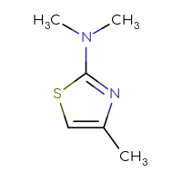 Chemical structure of N,N,4-trimethyl-1,3-thiazol-2-amine - CSSB00000169232