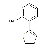 Chemical structure of 2-(2-methylphenyl)thiophene - CSSB00000084657