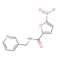 Chemical structure of 5-nitro-N-[(pyridin-3-yl)methyl]furan-2-carboxamide - CSSB00046147574