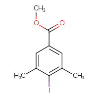 Chemical structure of methyl 4-iodo-3,5-dimethylbenzoate - CSSB00010982977