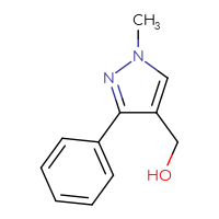 Chemical structure of (1-methyl-3-phenyl-1H-pyrazol-4-yl)methanol - CSSB00000081853