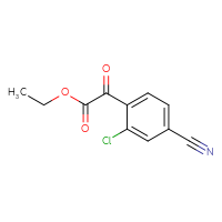 Chemical structure of ethyl 2-(2-chloro-4-cyanophenyl)-2-oxoacetate - CSSB21103687166