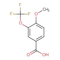 Chemical structure of 4-methoxy-3-(trifluoromethoxy)benzoic acid - CSSB00012349809