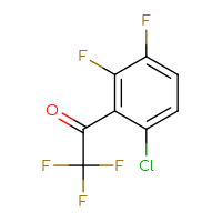 Chemical structure of 1-(6-chloro-2,3-difluorophenyl)-2,2,2-trifluoroethan-1-one - CSSB00012351156