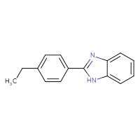 Chemical structure of 2-(4-ethylphenyl)-1H-1,3-benzodiazole - CSSB00000487723