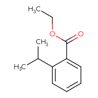 Chemical structure of ethyl 2-(propan-2-yl)benzoate - CSSB00012001569