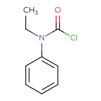 Chemical structure of N-ethyl-N-phenylcarbamoyl chloride - CSSB00012000478