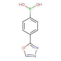 Chemical structure of [4-(1,3,4-oxadiazol-2-yl)phenyl]boronic acid - CSSB00009866494