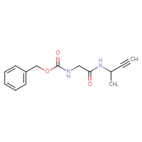 Chemical structure of benzyl N-{[(but-3-yn-2-yl)carbamoyl]methyl}carbamate - CSSB00113660119
