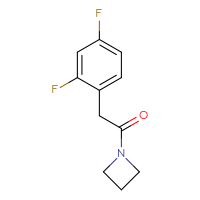Chemical structure of 1-(azetidin-1-yl)-2-(2,4-difluorophenyl)ethan-1-one - CSSB00096863798