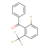 Chemical structure of [2-fluoro-6-(trifluoromethyl)phenyl](phenyl)methanone - CSSB00000023130