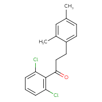 Chemical structure of 1-(2,6-dichlorophenyl)-3-(2,4-dimethylphenyl)propan-1-one - CSSB00020571433