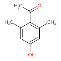 Chemical structure of 1-(4-hydroxy-2,6-dimethylphenyl)ethan-1-one - CSSB00012182923