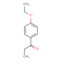 Chemical structure of 1-(4-ethoxyphenyl)propan-1-one - CSSB00000170456