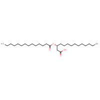 Chemical structure of (3R)-3-(tetradecanoyloxy)tetradecanoic acid - CSSB14948215613