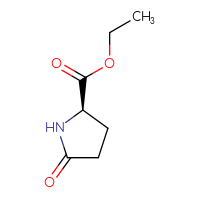 Chemical structure of ethyl (2R)-5-oxopyrrolidine-2-carboxylate - CSSB00011417627
