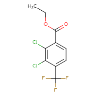 Chemical structure of ethyl 2,3-dichloro-4-(trifluoromethyl)benzoate - CSSB01402450633
